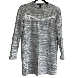 Forever‎ 21 Gray Marled Long Sleeve Mini Sweater Dress Women's Small